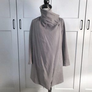 ALLSAINTS Gray Draped Collar Jacket Coat UK8 US4